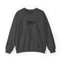 Black Cat Energy Crewneck with Chakra Lotus Spine