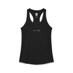 Front of a racerback tank showing a sacred geometry symbol in the front aligned AF