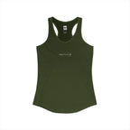 Front of a racerback tank showing a sacred geometry symbol in the front aligned AF