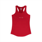 Front of a racerback tank showing a sacred geometry symbol in the front aligned AF