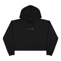 Front of a crop hoodie showing a sacred geometry symbol in the front aligned AF