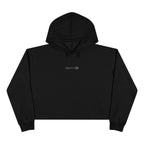 Front of a crop hoodie showing a sacred geometry symbol in the front aligned AF