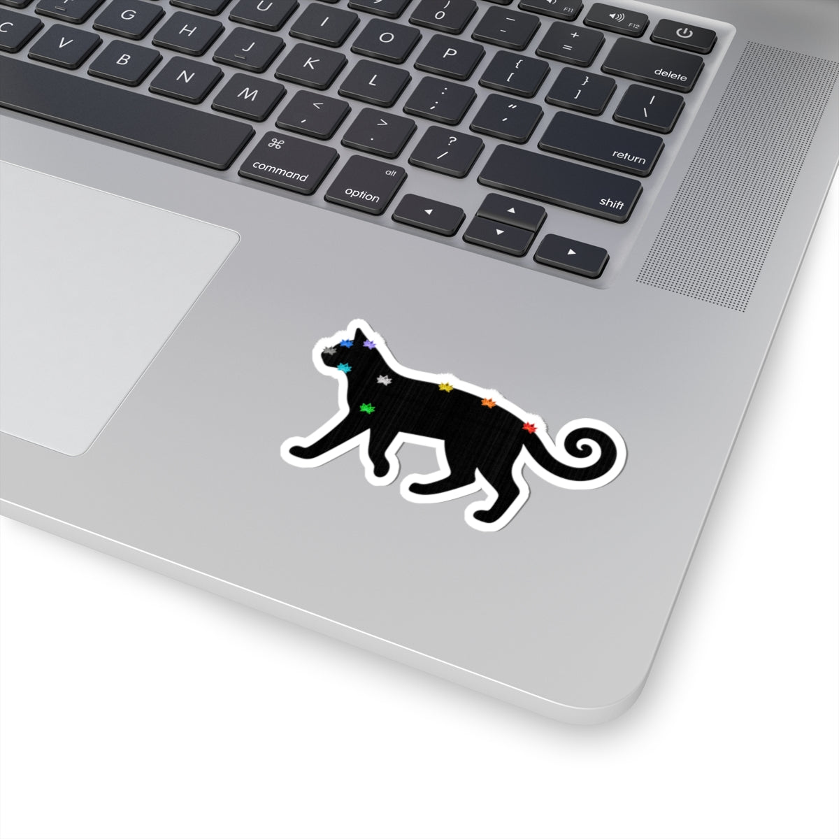 Black Cat Energy Kiss-Cut Sticker Cat (No Logo)