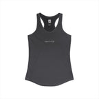 Front of a racerback tank showing a sacred geometry symbol in the front aligned AF