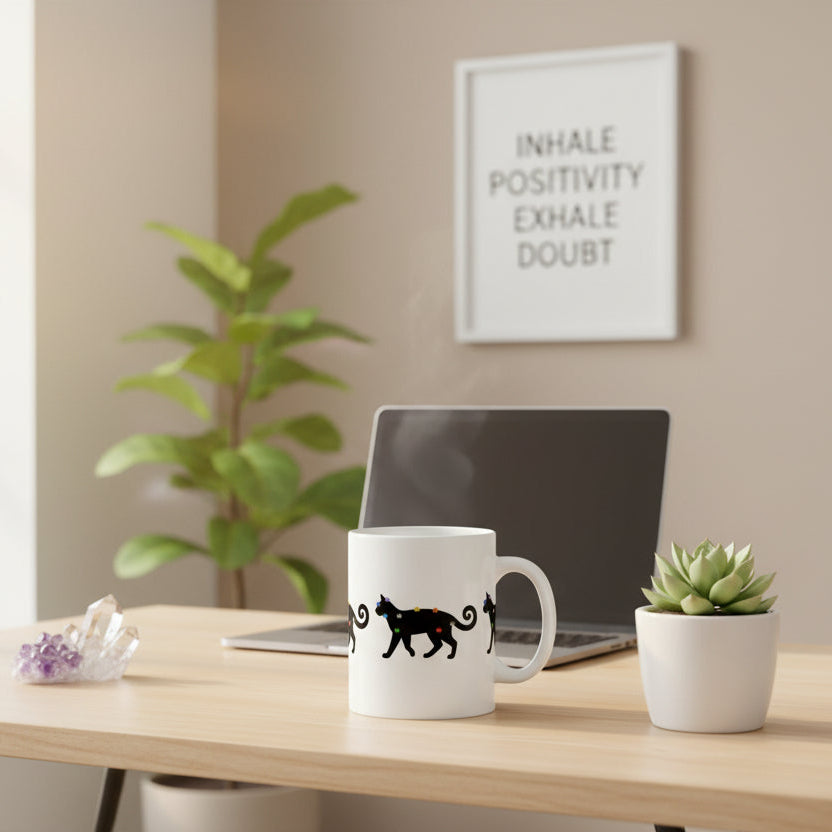 Black Cat Energy Chakra Mug