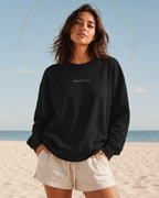 Front of a crewneck showing a sacred geometry symbol in the front aligned AF