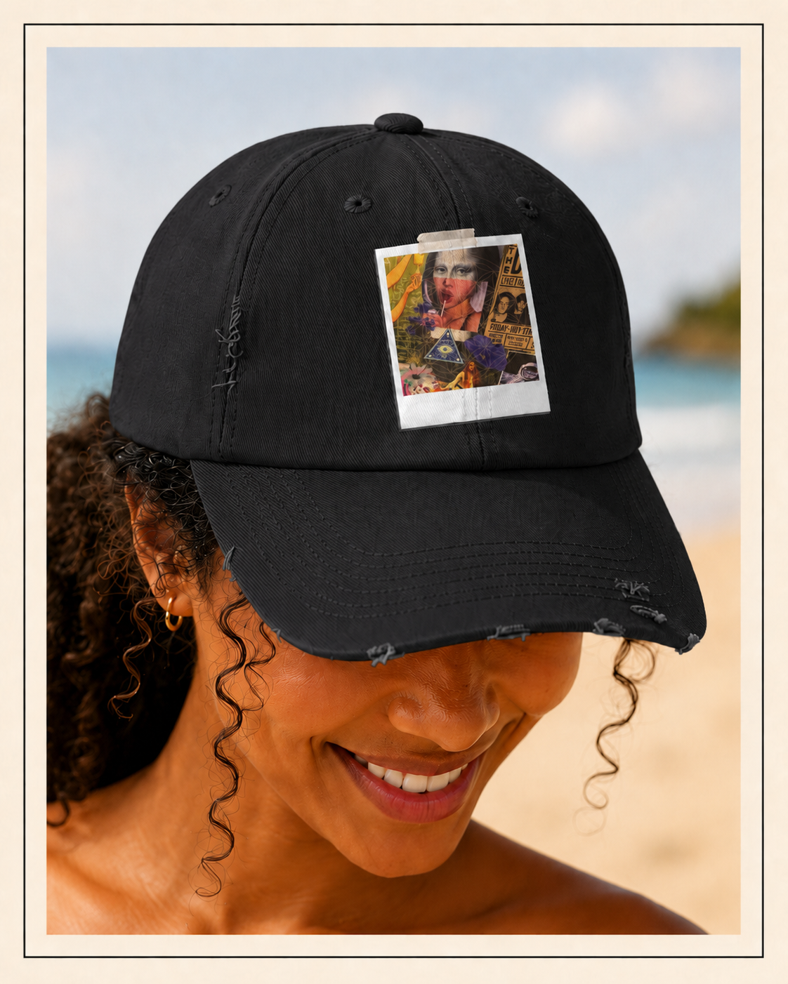 the masters wink preview resting witch face distressed hat