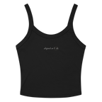 Front of a ribbed tank showing a sacred geometry symbol in the front aligned AF
