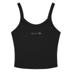 Front of a ribbed tank showing a sacred geometry symbol in the front aligned AF